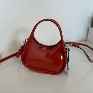 Burnt orange Patent Leather Handbag